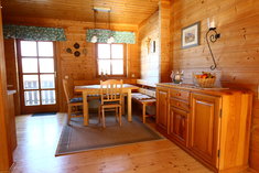 Holzhaus Rosmarin Küche und Essbereich